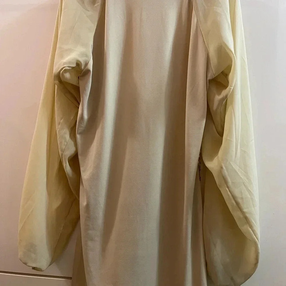 AMERICAN GLAMOUR BADGLEY MISCHKA Tan/ Gold sequins blouses top Sz XS - Picture 4 of 9